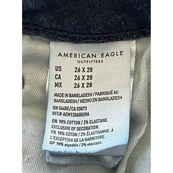 American Eagle Next Level Airflex Skinny Blue Jeans Men's Size 26  X 26.5 - Picture 6 of 10